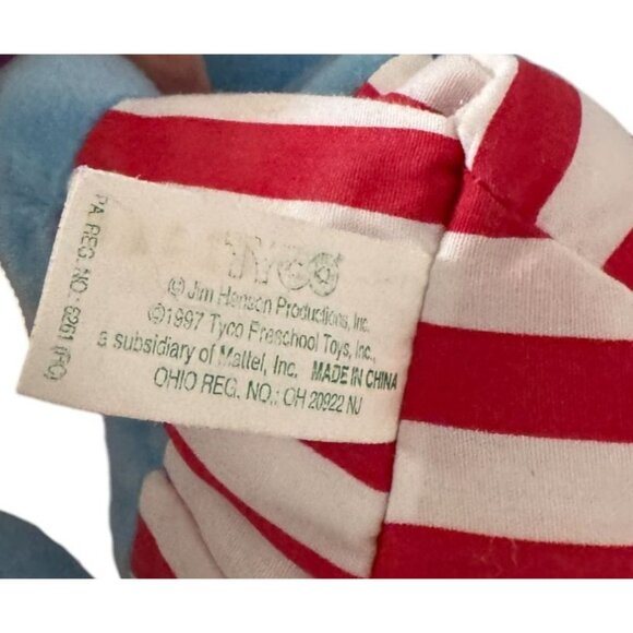 Vintage 1997 Jim Henson Herry Monster Plush Toy By Tyco - Picture 3 of 4